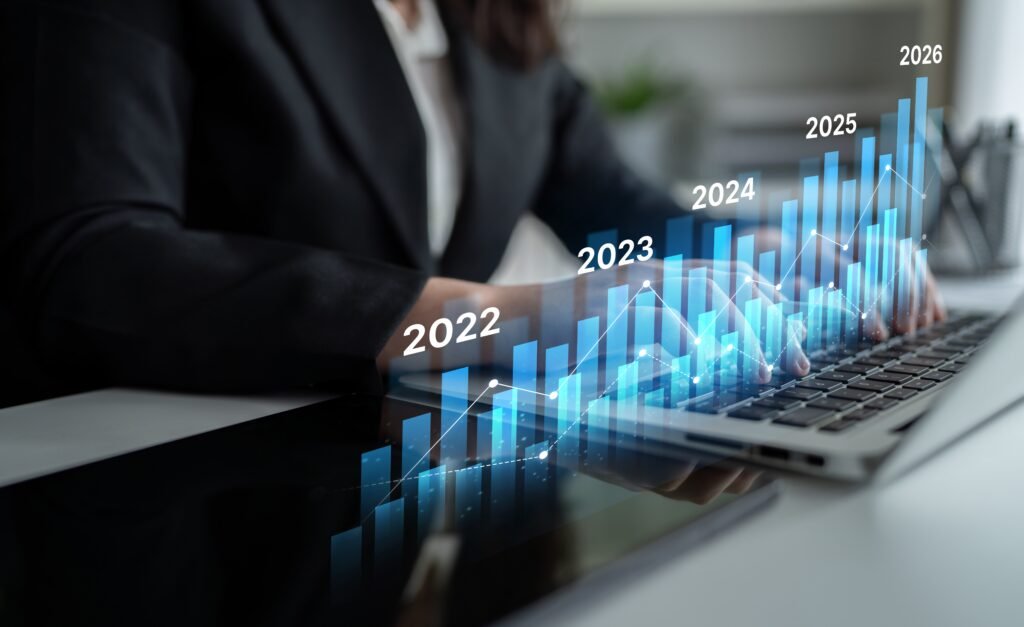 business,bar,chart,and,line,graph,showing,yearly,business,growth